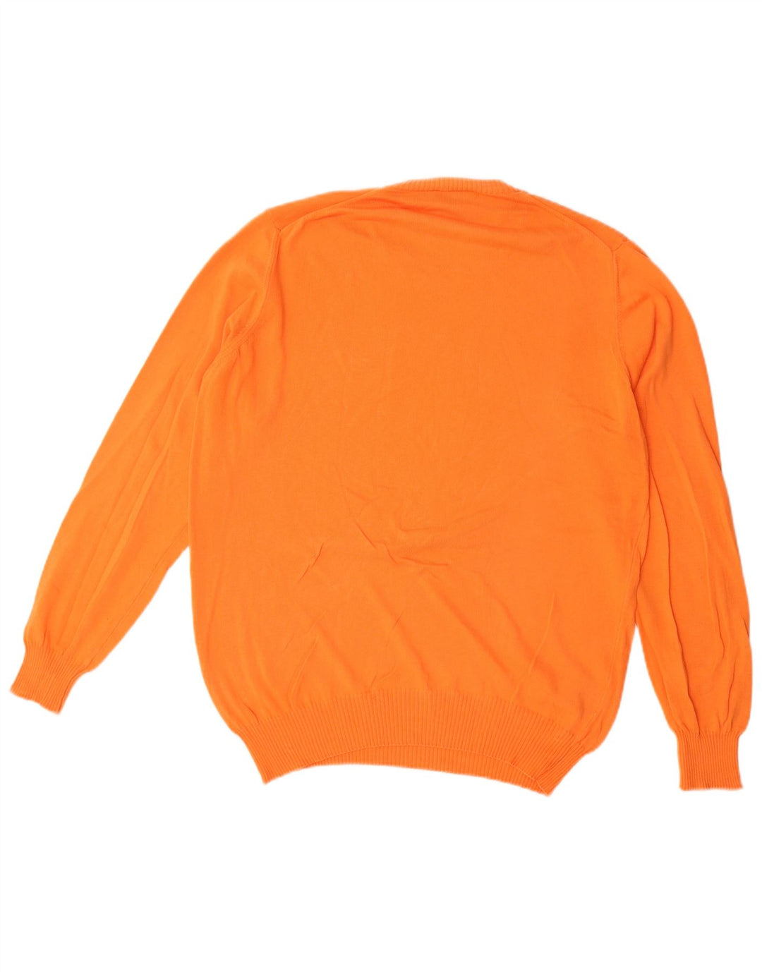 Henry Cottons Jersey de Cuello Redondo para Hombre de algodón Naranja Medio