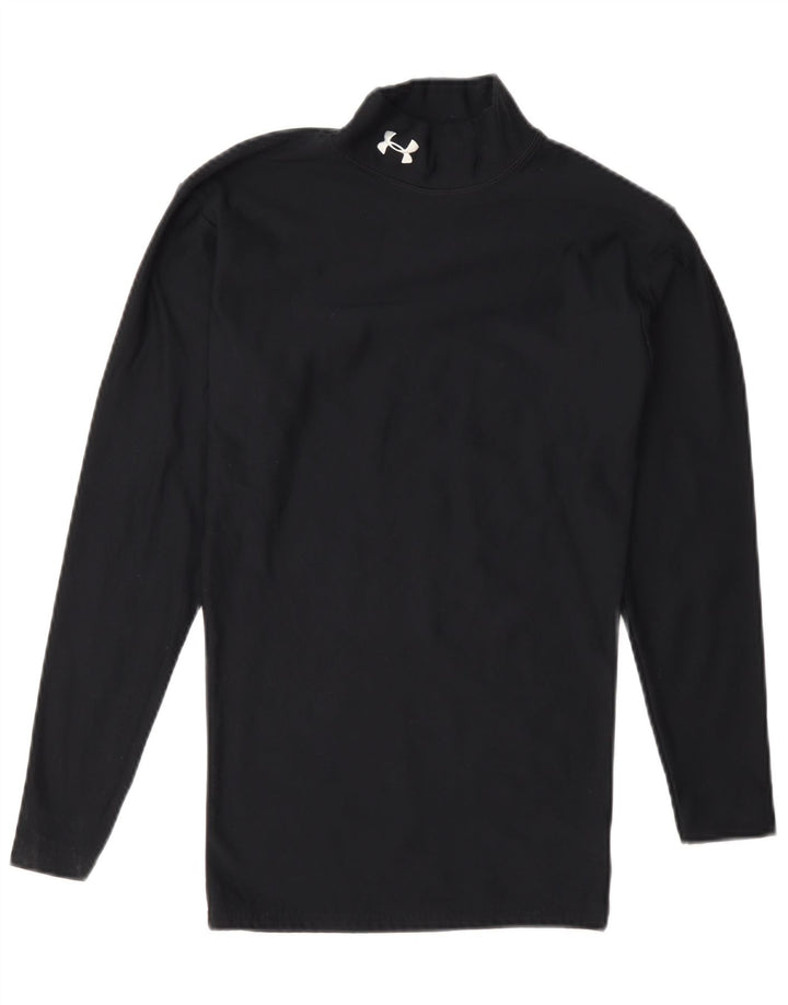 Under Armour Camiseta Cold Gear para hombre de manga larga de nailon azul marino pequeño