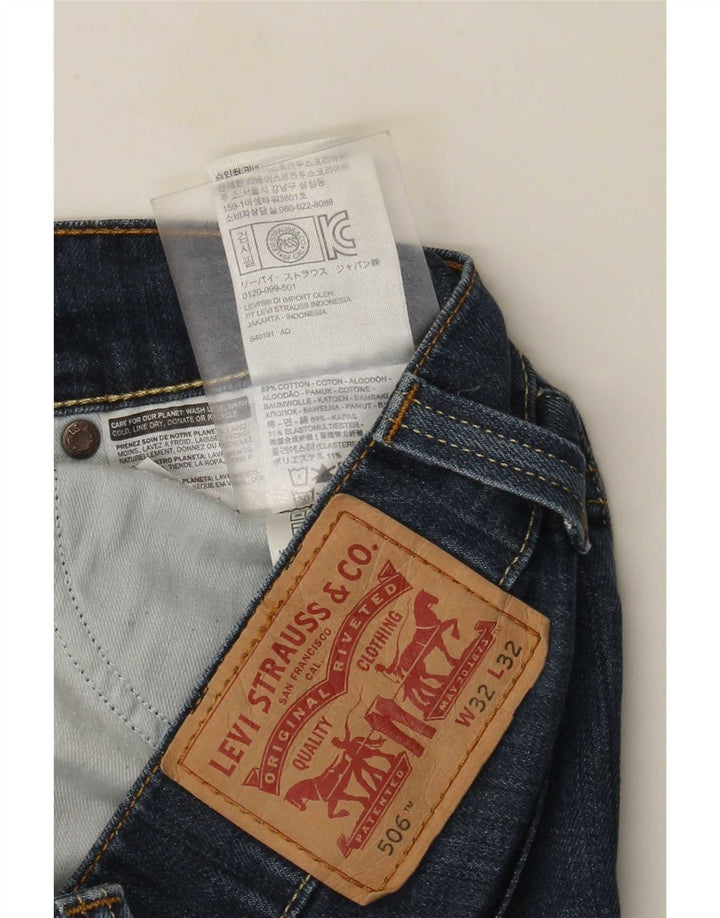 Levi's Jeans rectos 506 para hombre W32 L32 Algodón azul