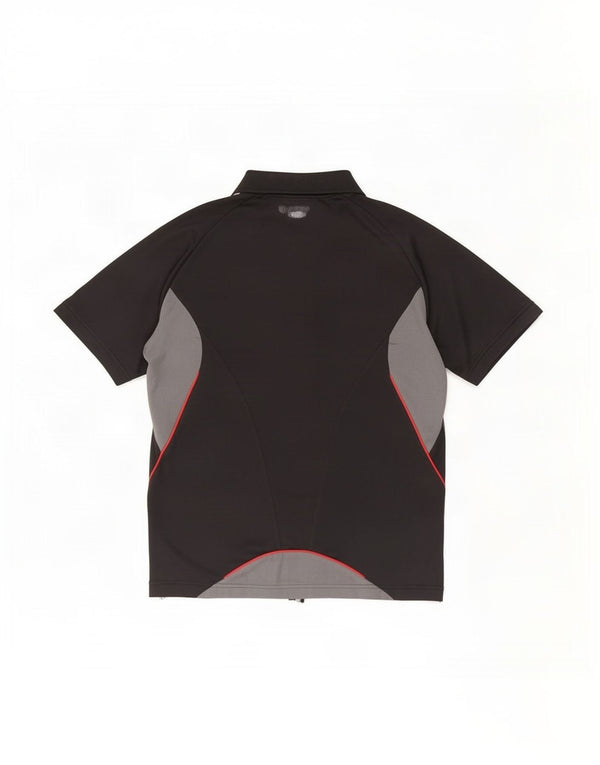 Polo Adidas Hombre Pequeño Poliéster Color Block Negro