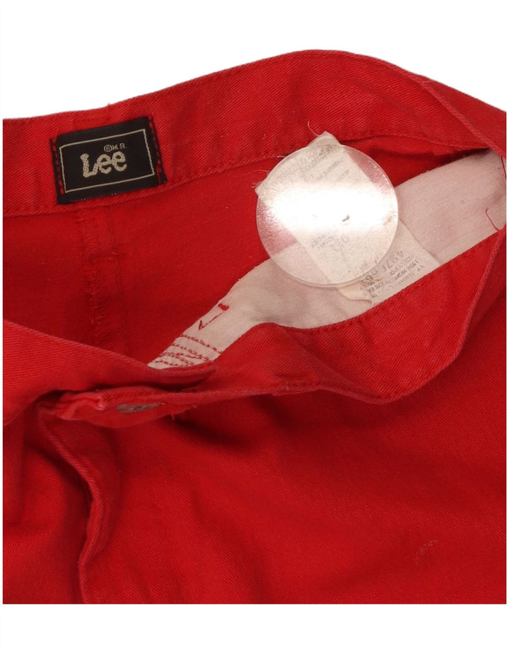 Pantalones cortos casuales para mujer LEE medianos W30 algodón rojo