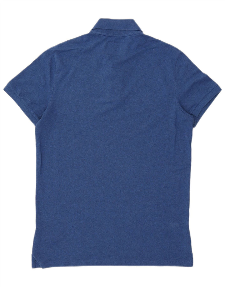 Polo Hollister Hombre Stretch Azul Medio
