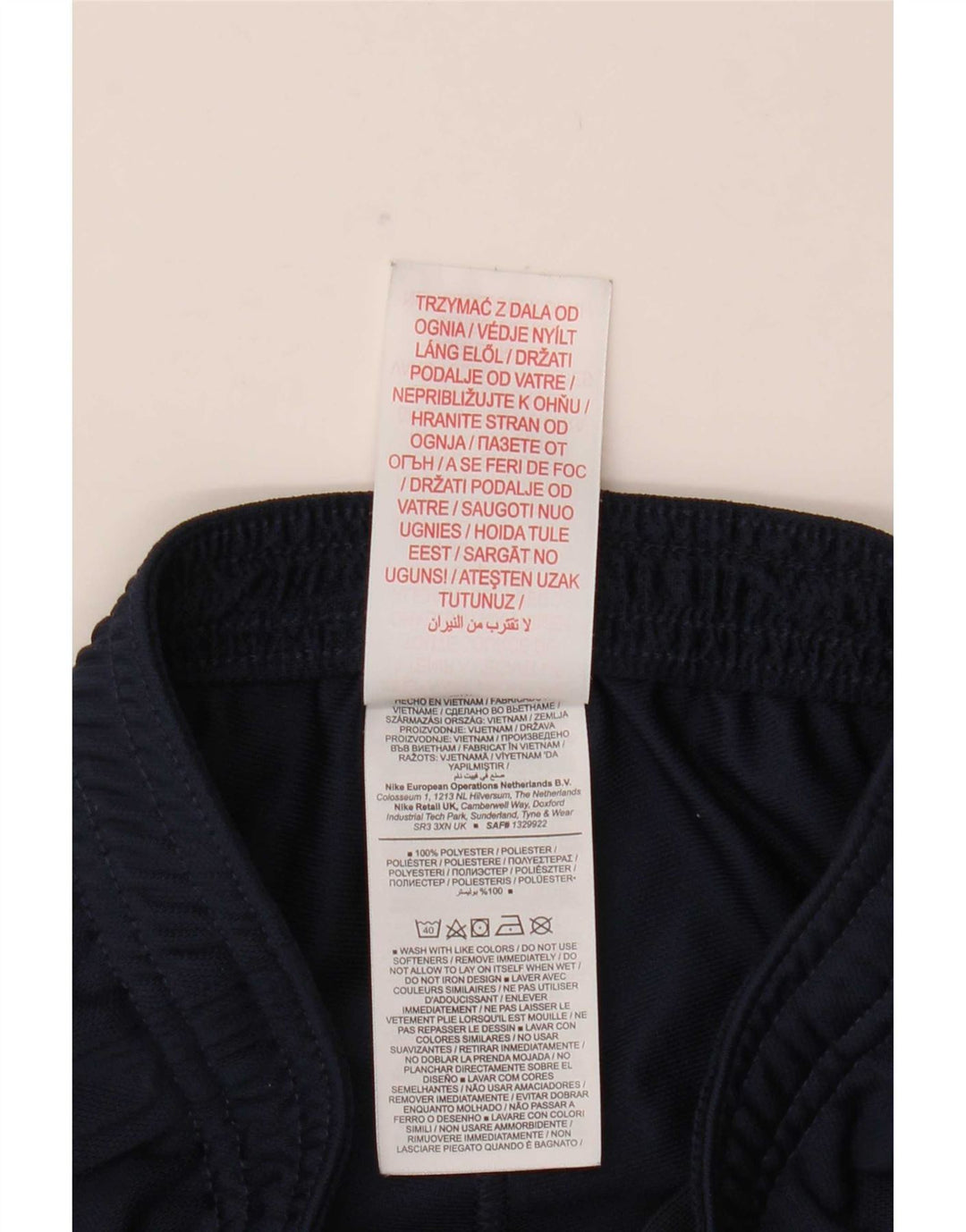 Nike Pantalones de chándal Dri Fit para niños 8-9 años Pequeño Azul Marino Poliéster