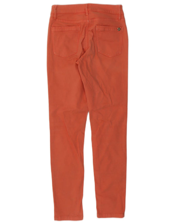 Massimo Dutti Vaqueros Cortos Slim para Mujer EU 38 Small W28 L28 Naranja Algodón