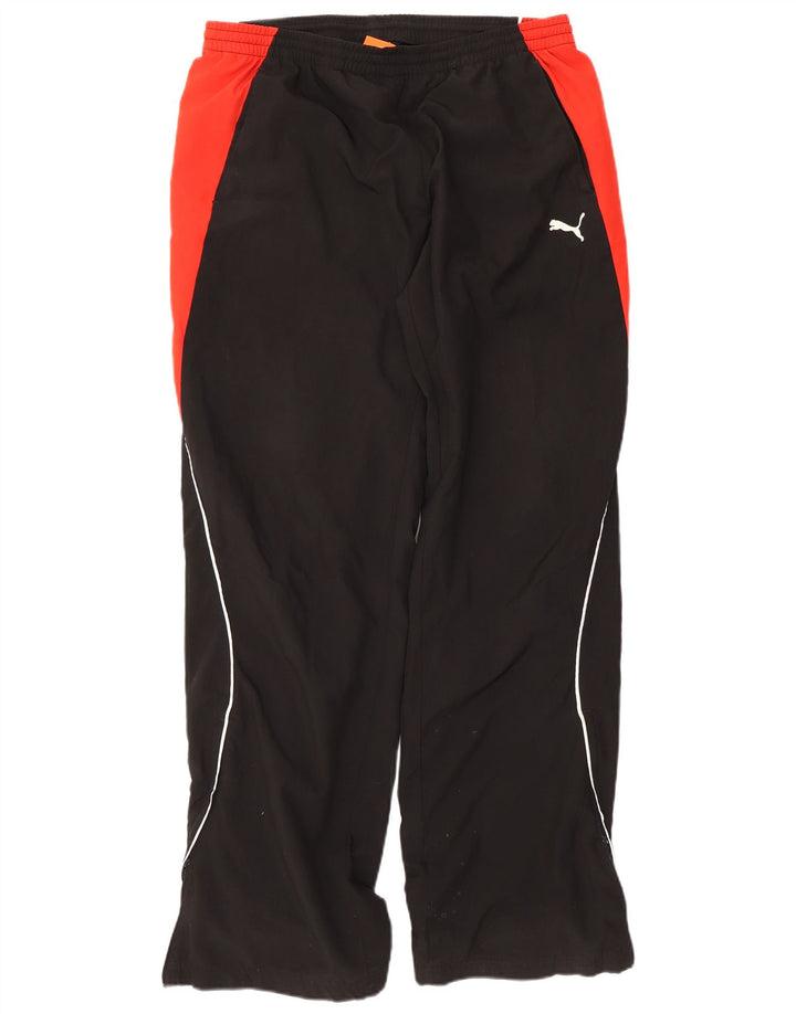 Puma Pantalones De Chándal Para Hombre Grande Negro Colorblock Poliéster