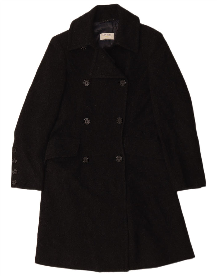 Nogara 1945 Abrigo Cruzado Mujer IT 42 Lana Gris Medio