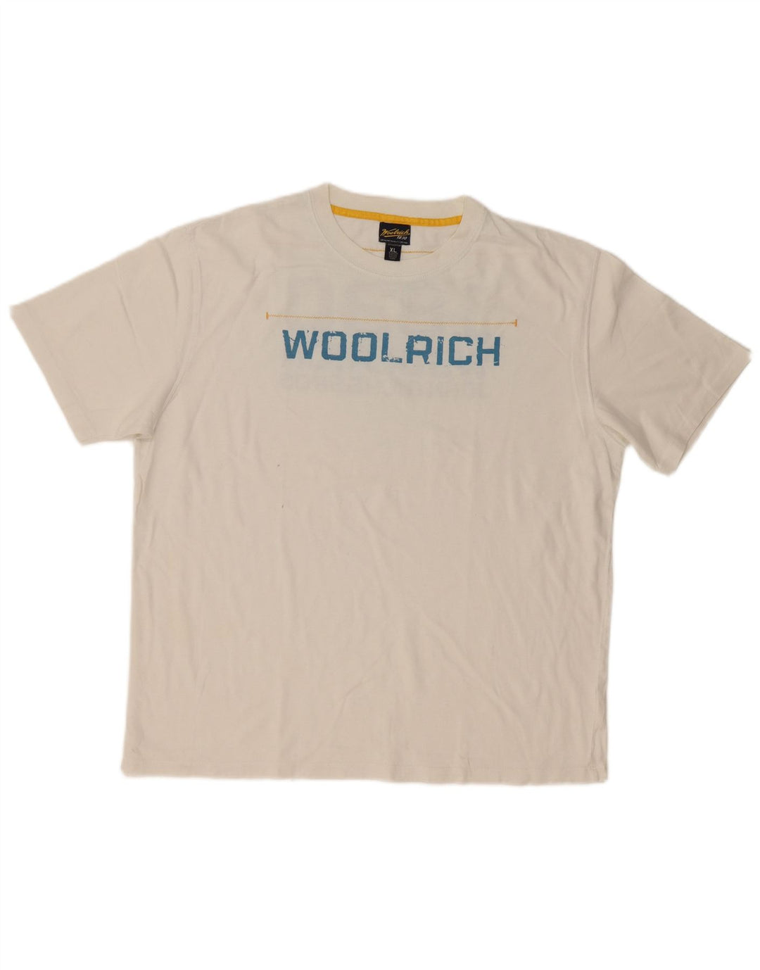 Woolrich Camiseta gráfica para hombre Top XL Algodón blanco