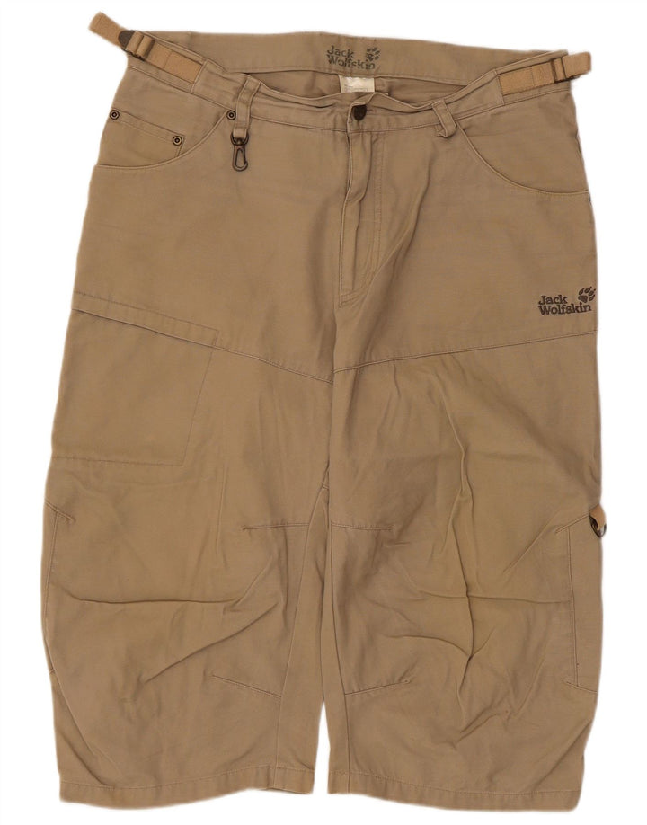 Jack Wolfskin Bermudas tipo cargo para hombre W33 Algodón beige grande