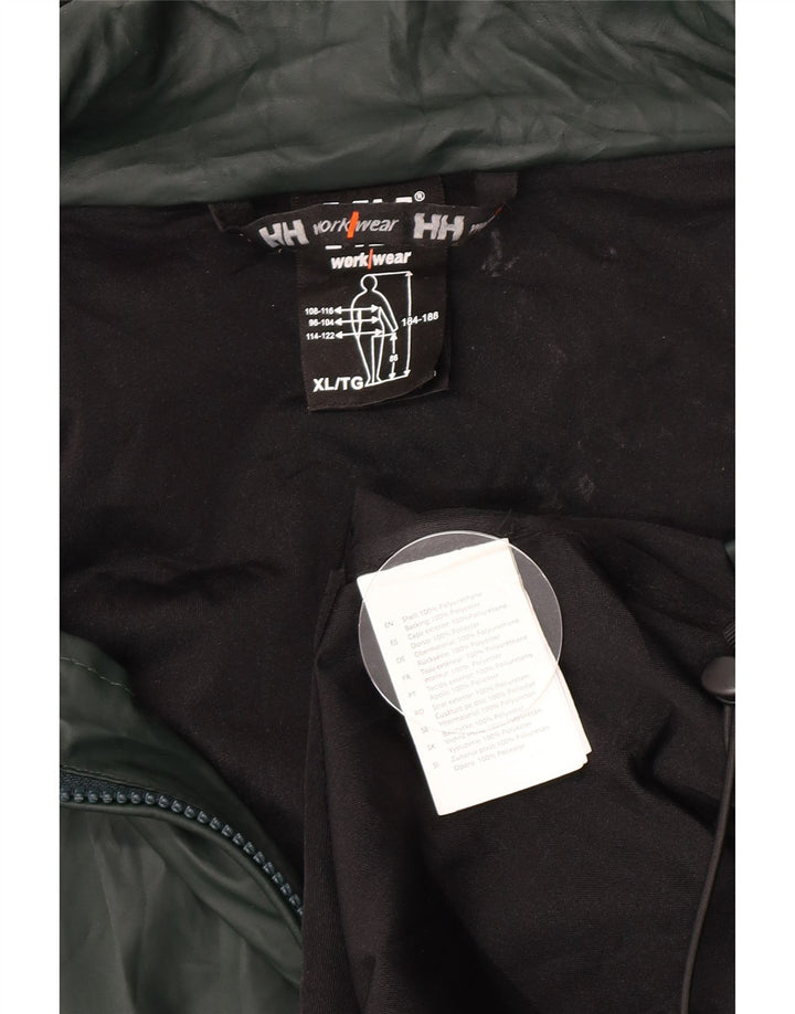 Helly Hansen Chaqueta impermeable con capucha para hombre UK 42 XL Poliuretano verde