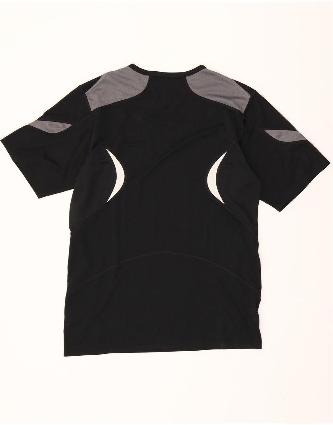 Camiseta NIKE Fit Dry para hombre UK 39/41 Medium Negro Colorblock Poliéster