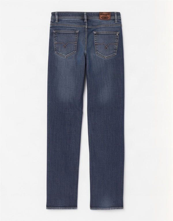 Pierre Cardin Vaqueros rectos para hombre W36 L34 Algodón azul marino