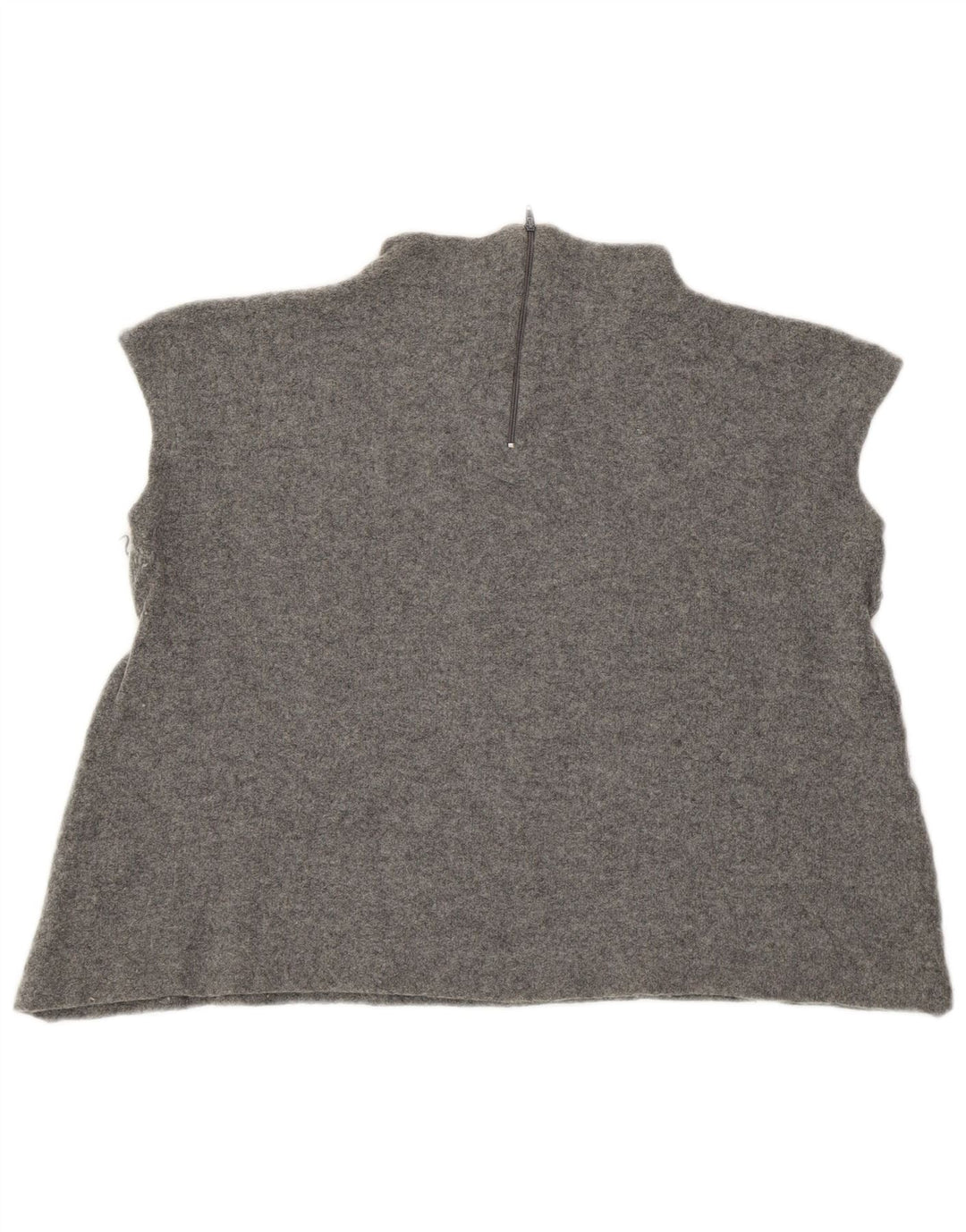 Zara Mujer Chaleco Tank Top UK 44 Lana Gris Medio