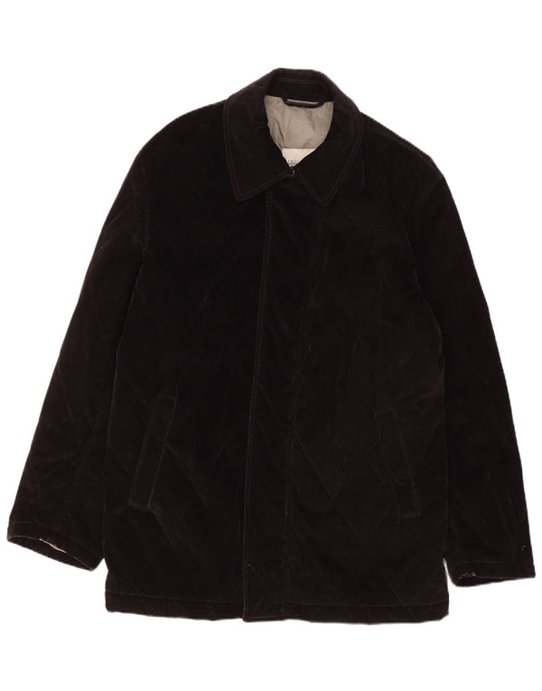 Trussardi Chaqueta acolchada de pana para hombre IT 50 Large Brown