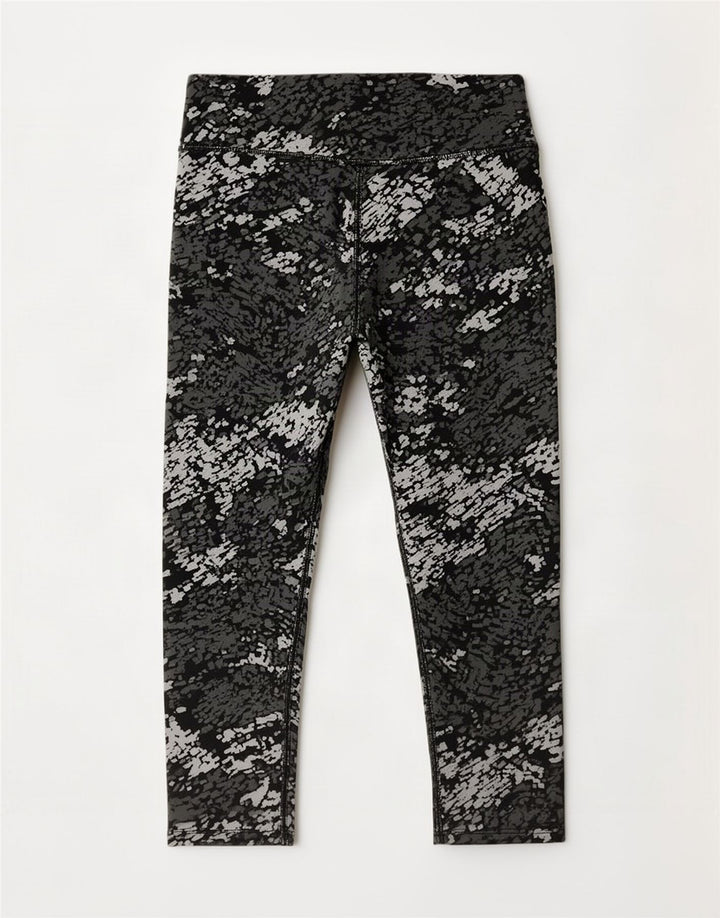 Nike Leggings capri Dri Fit para mujer Reino Unido 12 Poliéster manchado gris medio