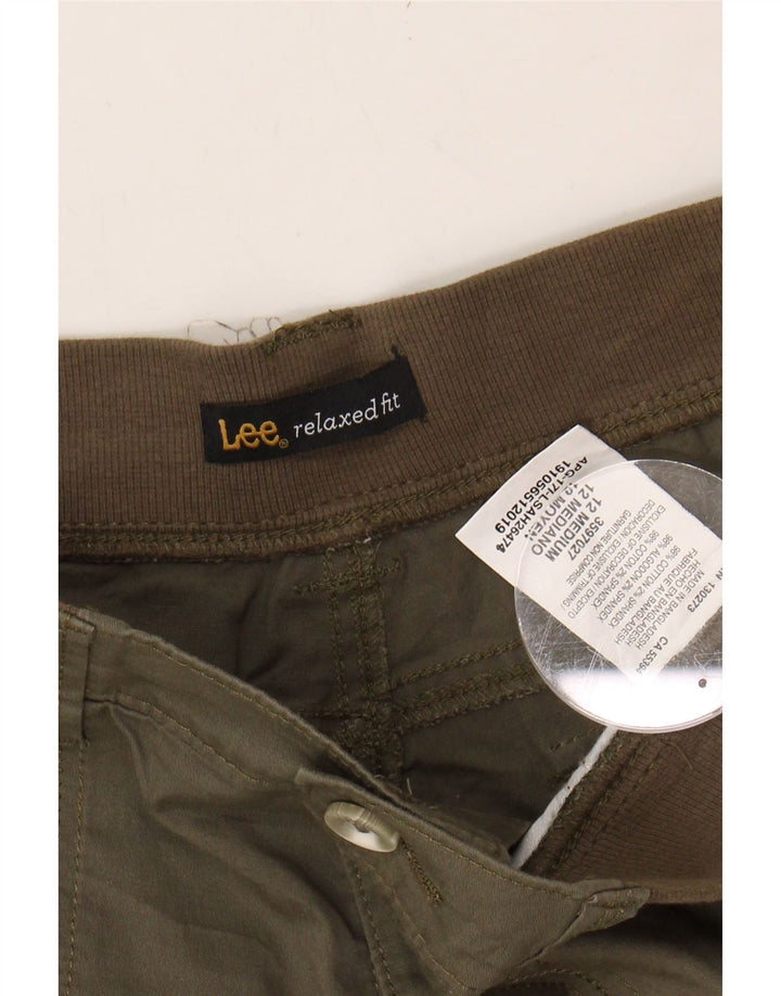 LEE Womens Cargo Shorts US 12 Large W34  Khaki Cotton Vintage Lee and Second-Hand Lee from Messina Hembry 