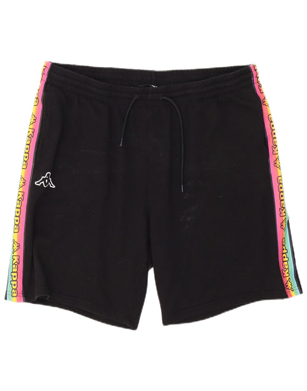 Kappa Mens Graphic Sport Shorts 3XL Negro Colorblock Algodón