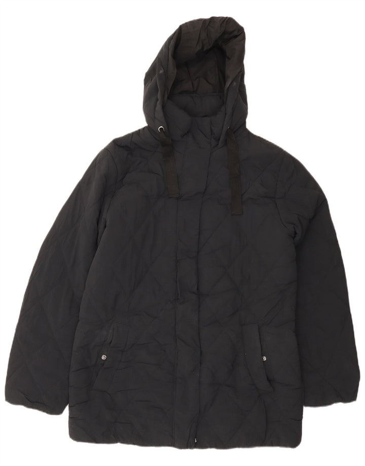 Marks & Spencer Chaqueta Acolchada Extragrande con Capucha para Mujer UK 8 Small Black
