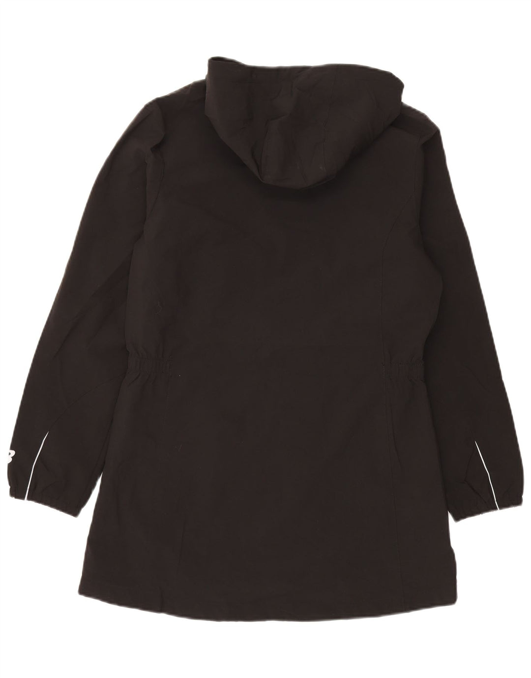 New Balance Chubasquero con capucha para mujer UK 44 Mediano Negro Poliéster