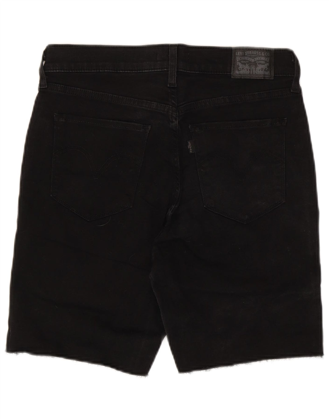 LEVI'S Shorts De Mezclilla Clásicos Para Mujer W29 Algodón Negro Mediano