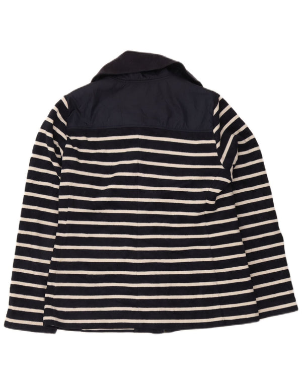 Nautica Chaqueta Polar Mujer UK 18 XL Azul Marino Rayas Poliéster Náutico