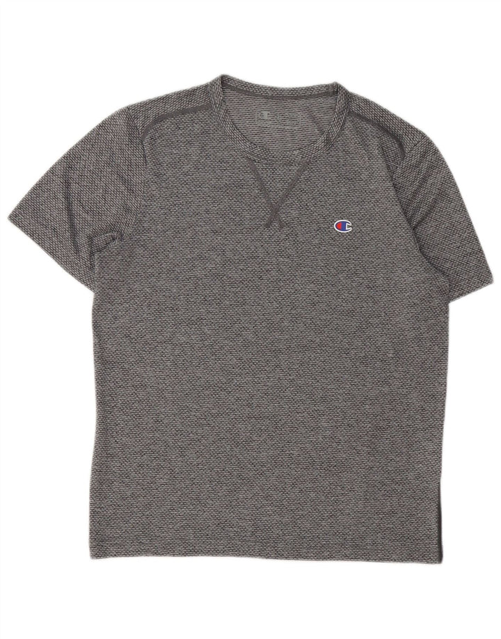 Champion Camiseta para hombre Top Small Grey Moteado Poliéster