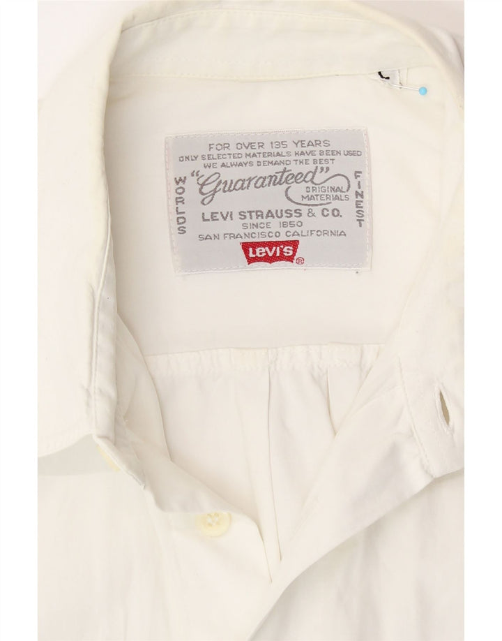 Levi's Camisa De Manga Corta Para Hombre Grande Blanca