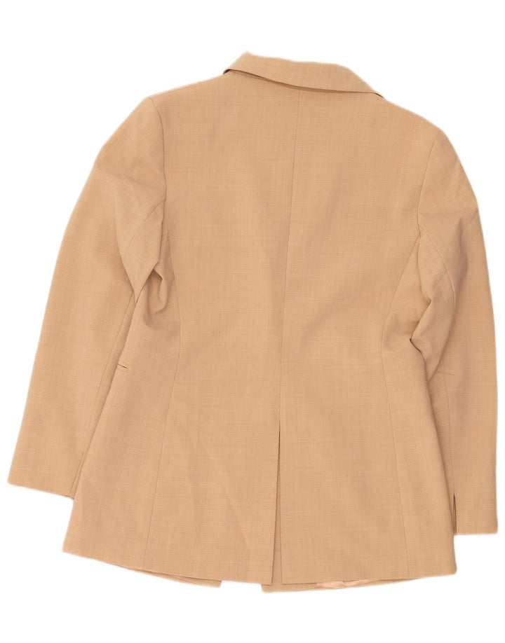 Chaqueta tipo blazer de 1 botón para mujer Oasis UK 44 Poliéster beige medio