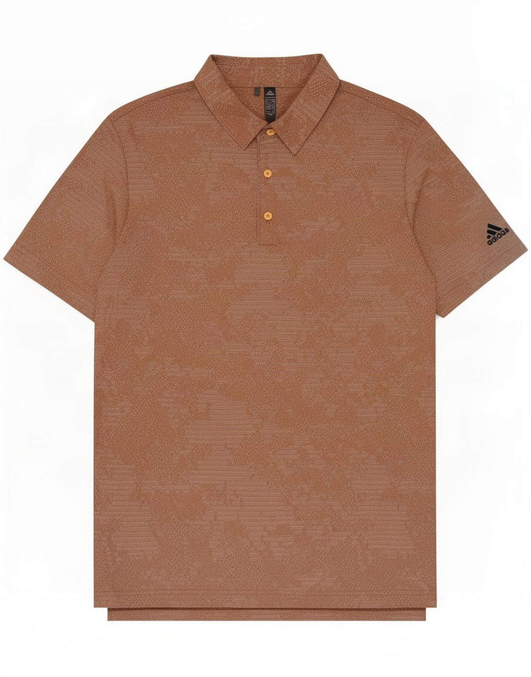 Polo Adidas Hombre Grande Marrón Geométrico Poliéster