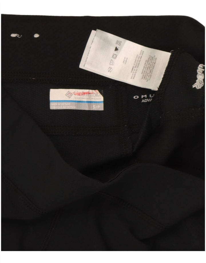 Columbia Pantalones Casuales Delgados para Mujer Pequeños W27 L27 Poliéster Negro