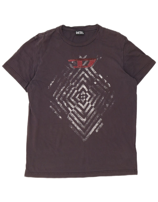 Diesel Camiseta Hombre Top XL Algodón Marrón
