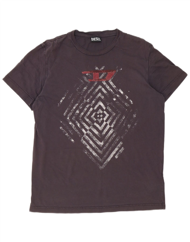 Diesel Camiseta Hombre Top XL Algodón Marrón