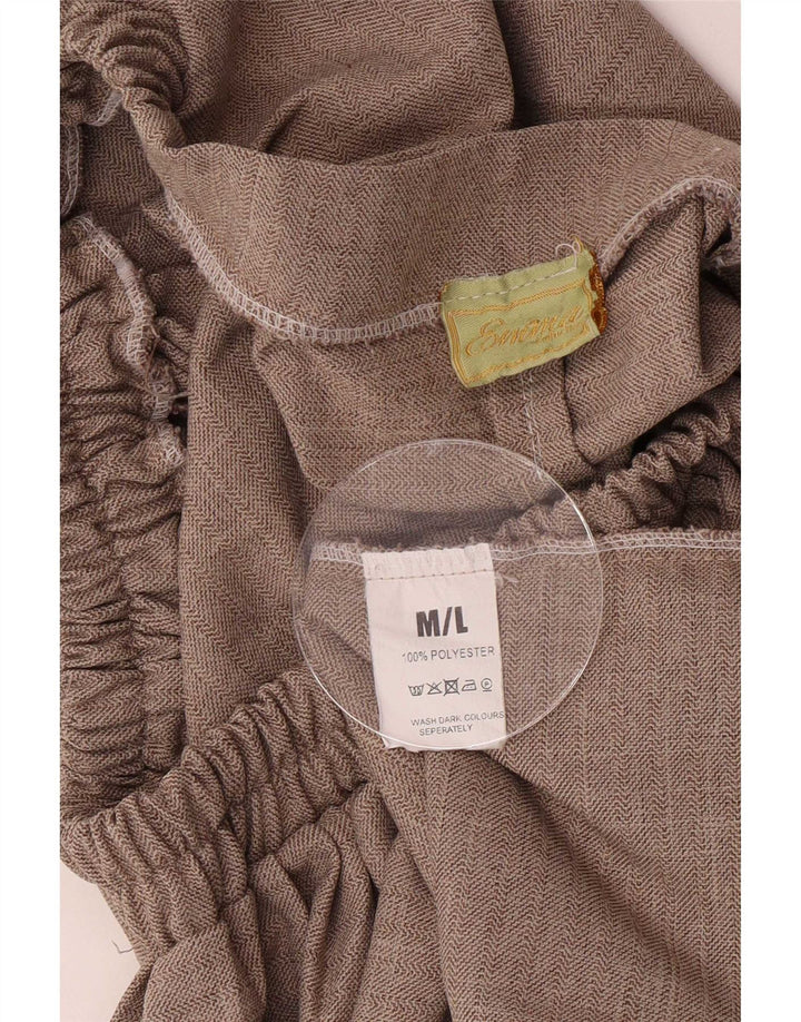 Falda acampanada vintage para mujer Mediana W32 Poliéster gris