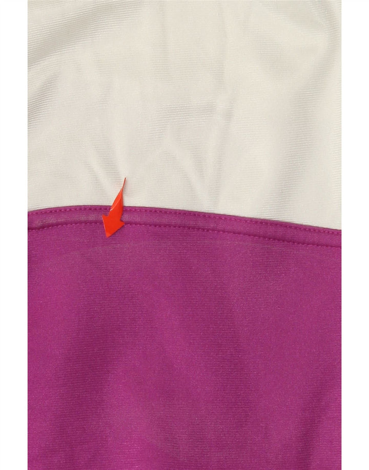 ASICS Chaqueta superior de chándal con gráfico para mujer IT 46 Large Purple Colourblock