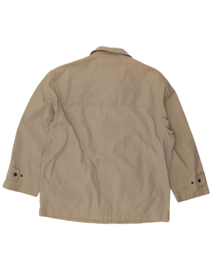 Chaqueta utilitaria vintage para hombre Reino Unido 42 XL Poliéster beige