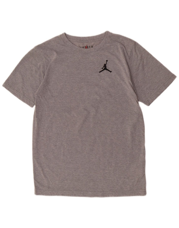 Jordan Camiseta para niño Top 13-14 años XL Algodón moteado gris