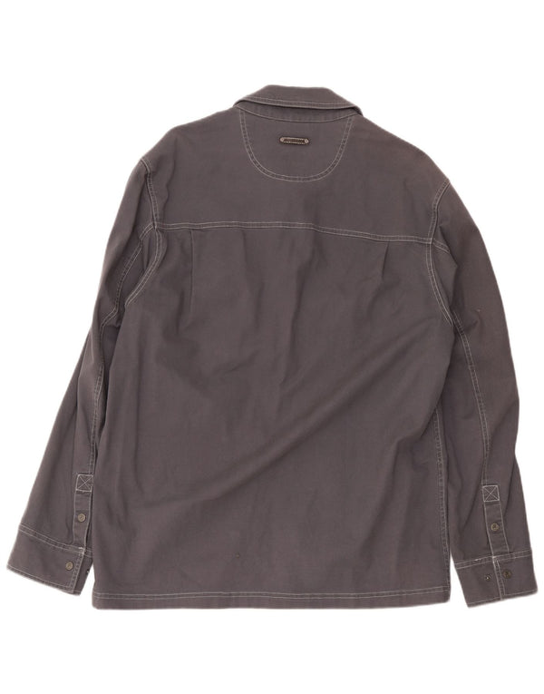Fila Chaqueta utilitaria para hombre Reino Unido 40 Algodón gris grande