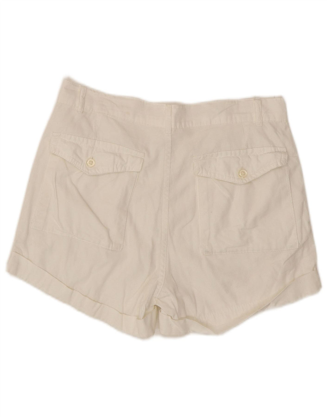 SIX Womens Pegged Cargo Shorts W30 Medium White