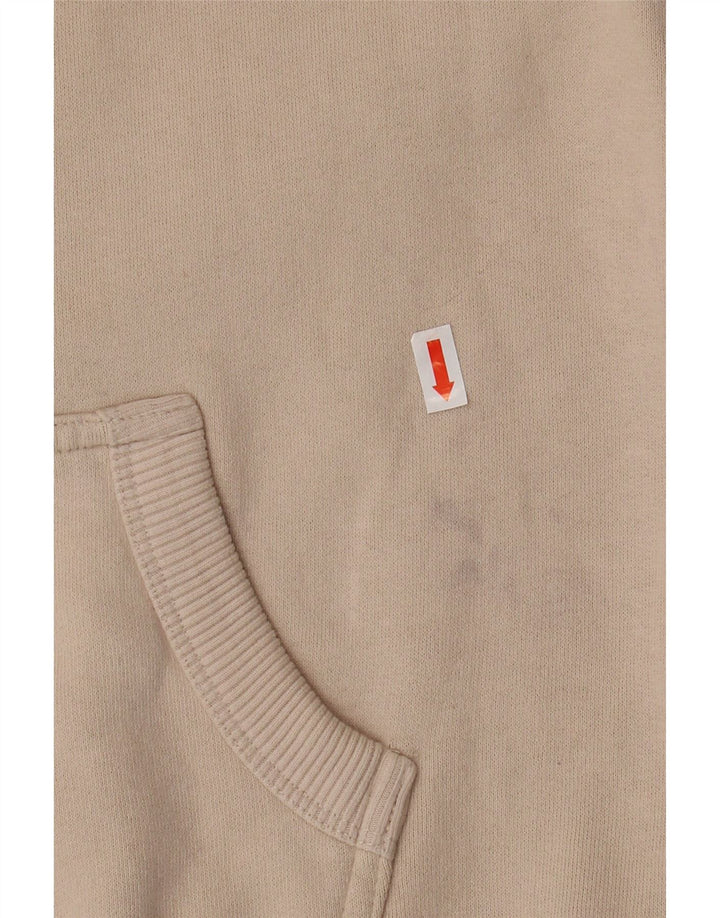 SUPERDRY Jersey con capucha gráfica para mujer UK 8 Small Beige Cotton