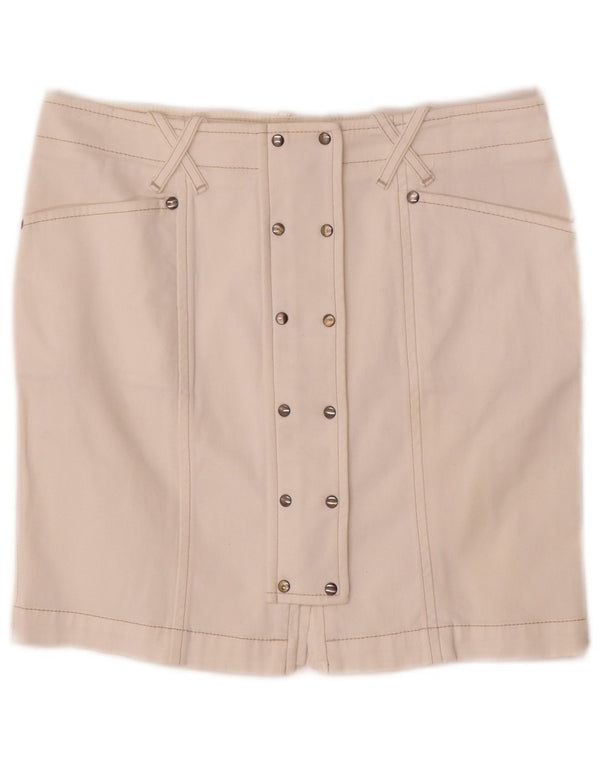 Fay Minifalda vaquera para mujer IT 42 Medium W26 Algodón blanco