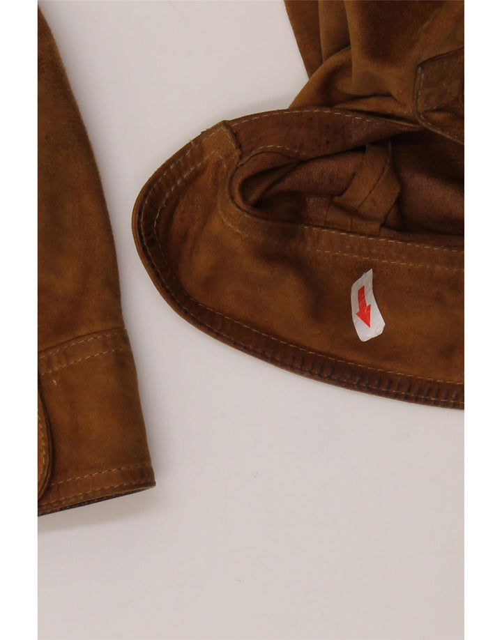 ASGARD Abrigo de ante para hombre UK 42 XL Marrón