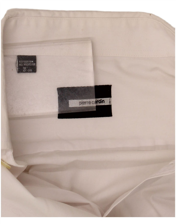 Pierre Cardin Camisa formal para hombre Talla 46 41 Algodón blanco grande