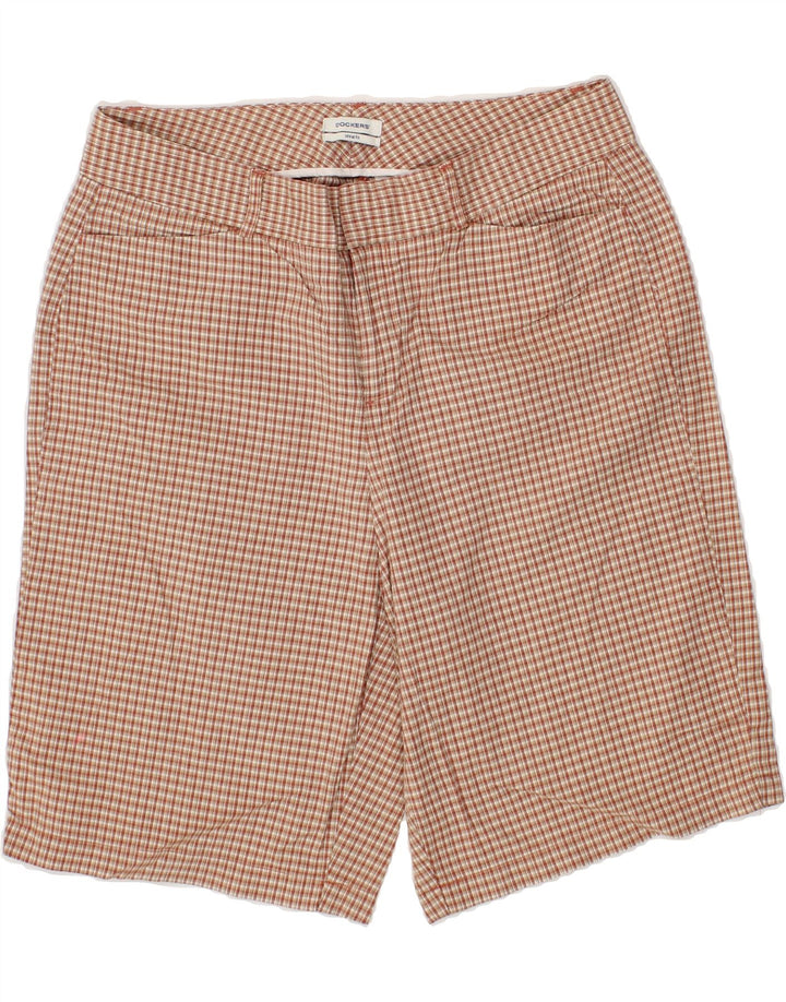 DOCKERS Womens Casual Shorts US 10 Large W32  Red Check Cotton Vintage Dockers and Second-Hand Dockers from Messina Hembry 