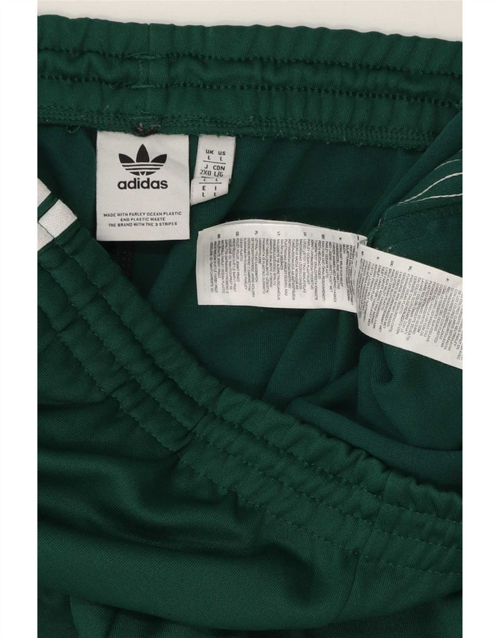 Adidas Hombre Pantalones De Chándal Joggers Grande Verde Poliéster