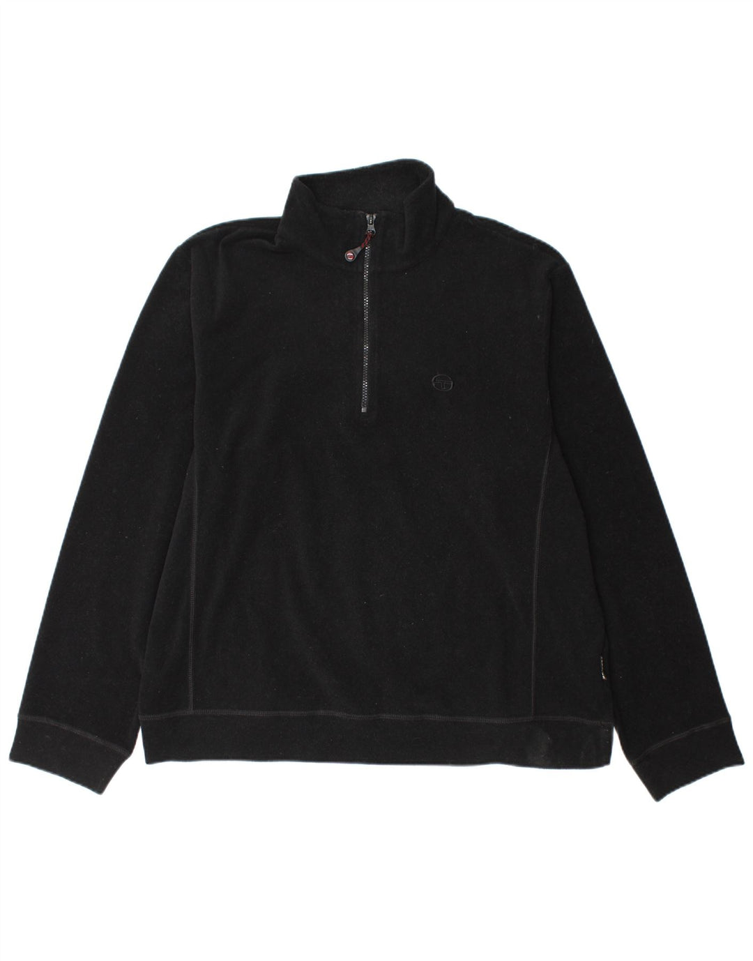 Sergio Tacchini Jersey Polar Hombre con Cremallera y Cuello XL Poliéster Negro