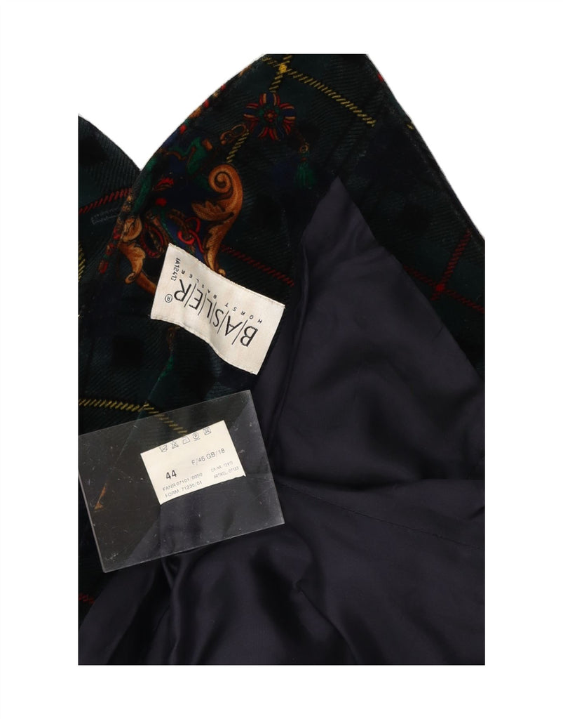 BASLER Mens Waistcoat UK 18 XL Green Paisley Cotton Vintage Basler and Second-Hand Basler from Messina Hembry 