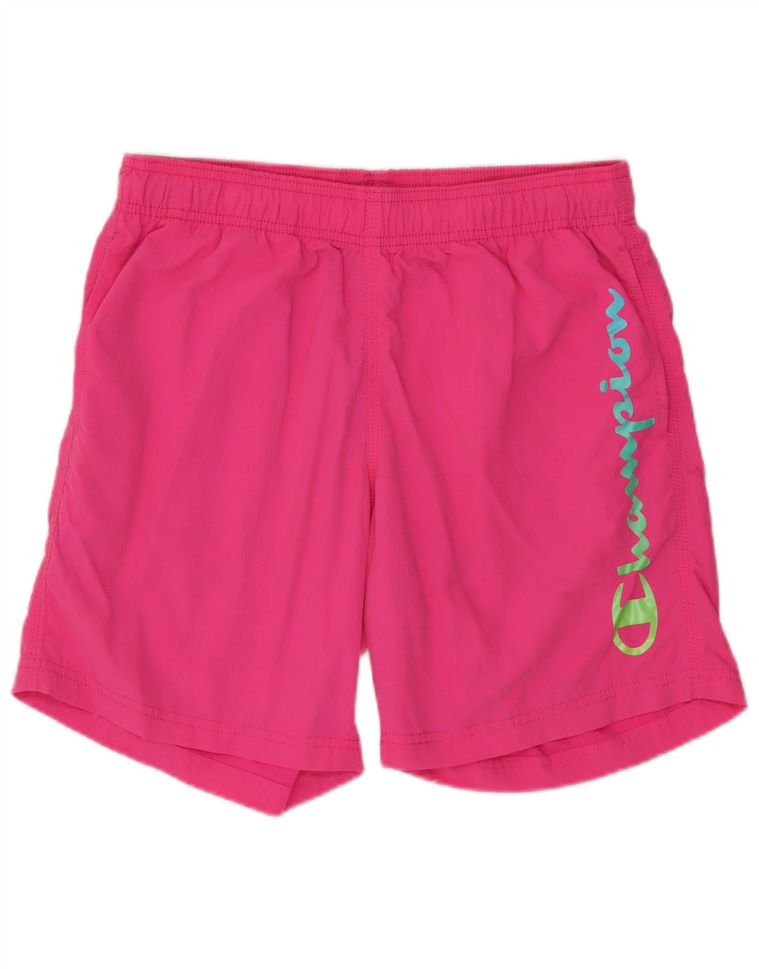 Champion Shorts Deportivos Gráficos Para Hombre Nylon Rosa Pequeño