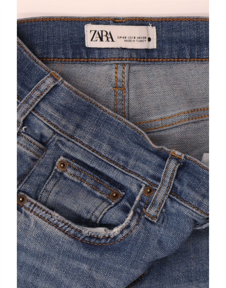 Zara Jeans Rectos Mujer EU 40 Medium W30 L27 Azul
