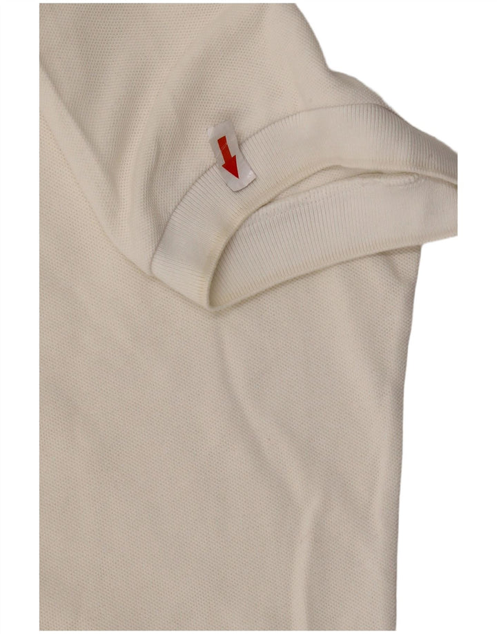 Polo Lacoste Mujer Talla 46 XL Blanco Algodón