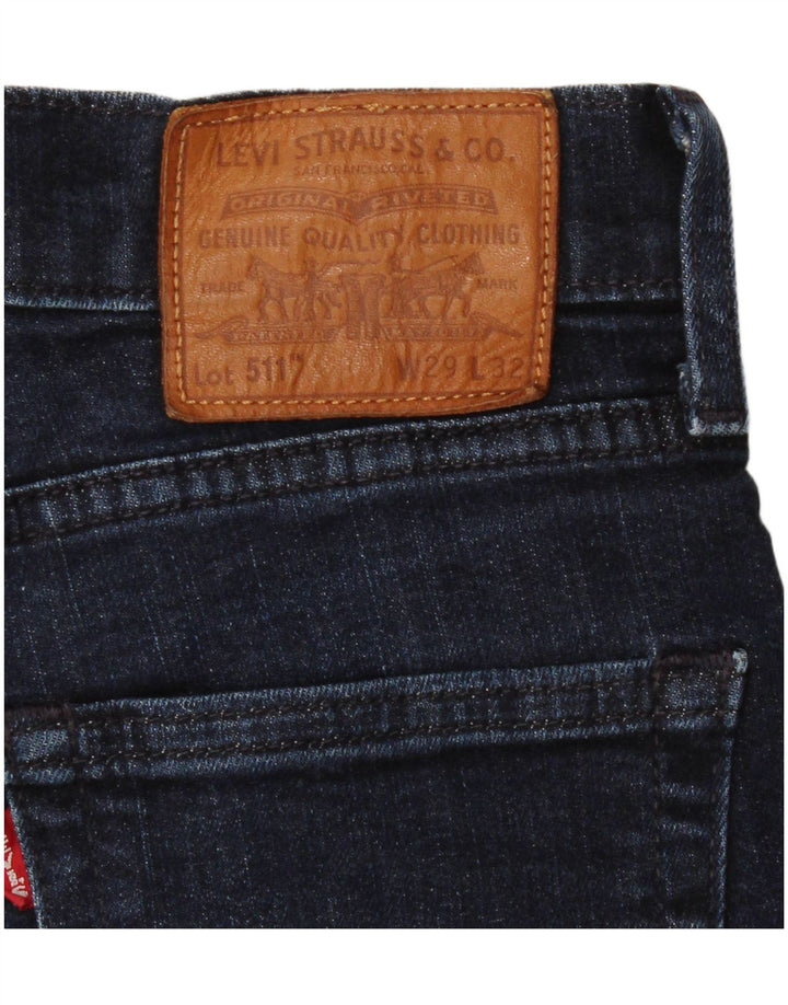 Levi's Mujer 511 Slim Jeans W29 L32 Algodón Azul Marino