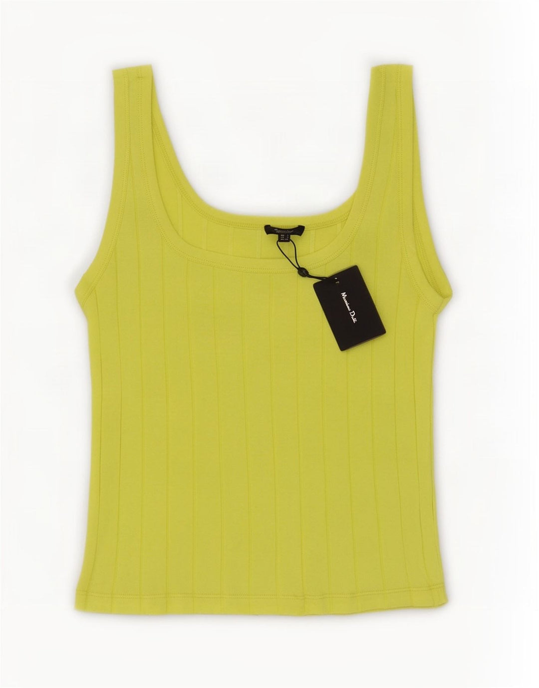 Massimo Dutti Chaleco Mujer UK 8 Small Amarillo Algodón